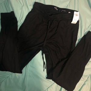 Black Hollister joggers